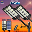 {COMPRE 1 LEVE 2} Luminária Led Solar Potência 1000W + Sensor de Movimento e Controle Remoto + Brinde 🔥Queima de Estoque Hoje🔥